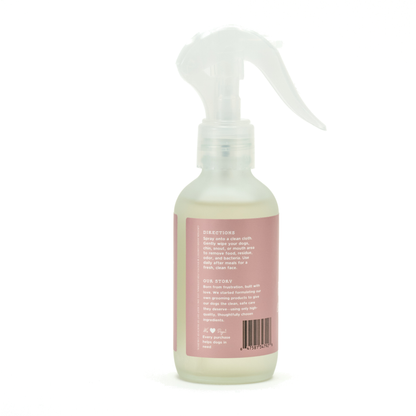 SalkaPet Fresh Face dog cleanser back label with directions