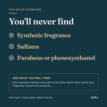 SalkaPet standard for the dog paw cleanser: no sulfates, no parabens, no added fragrance