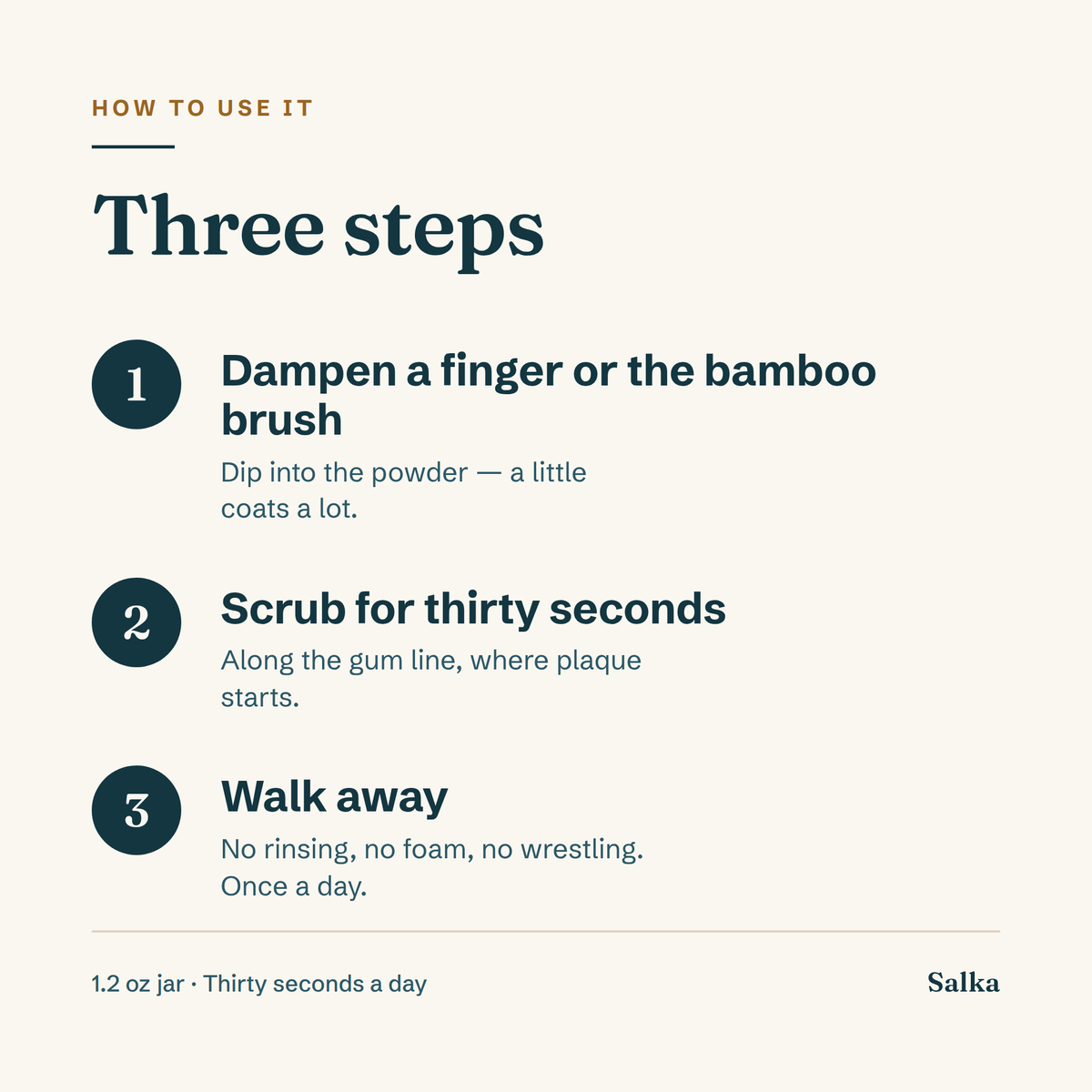 How to use SalkaPet enzymatic dog tooth scrub, step by step
