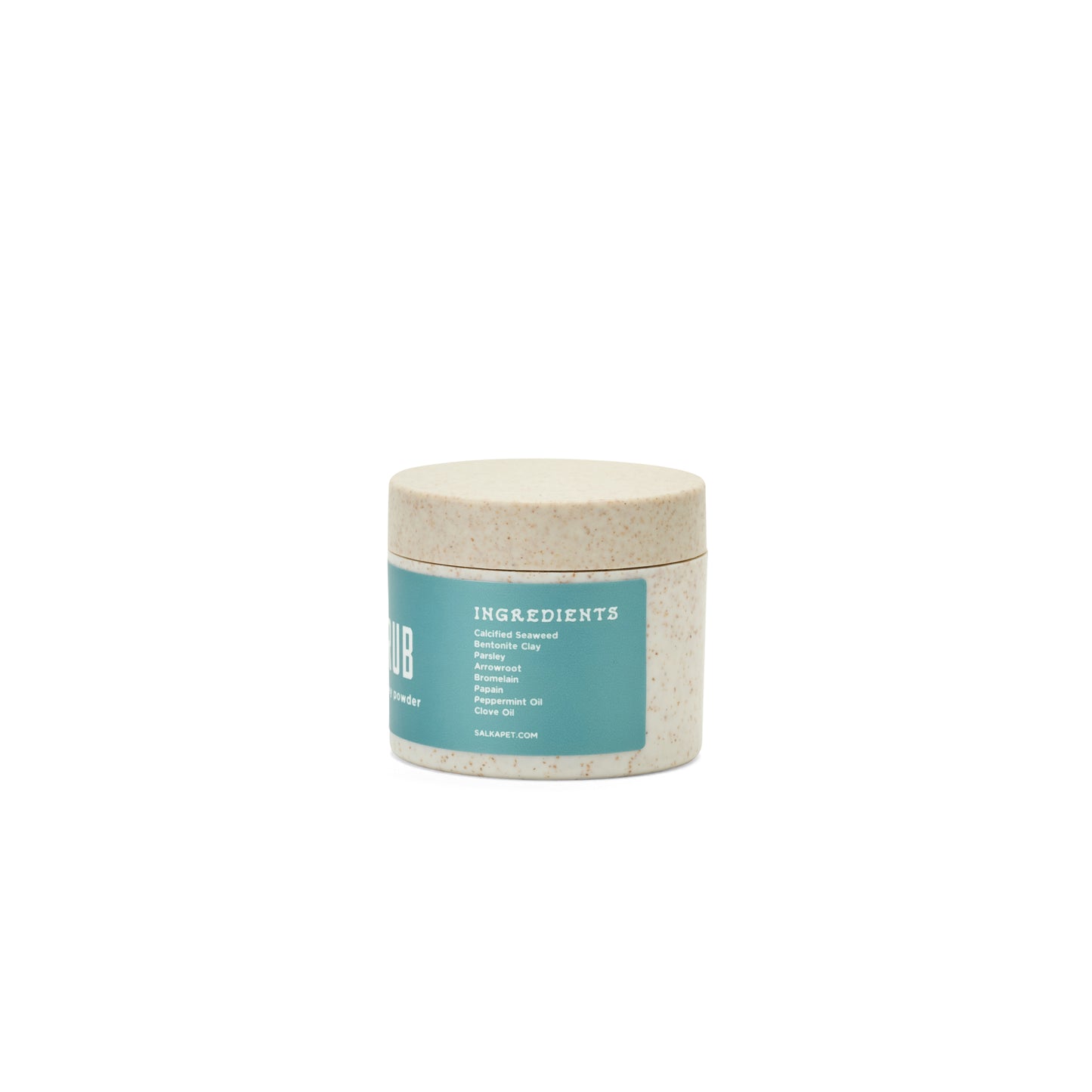 SalkaPet Enzymatic Dog Tooth Scrub natural dental powder jar (image 2)