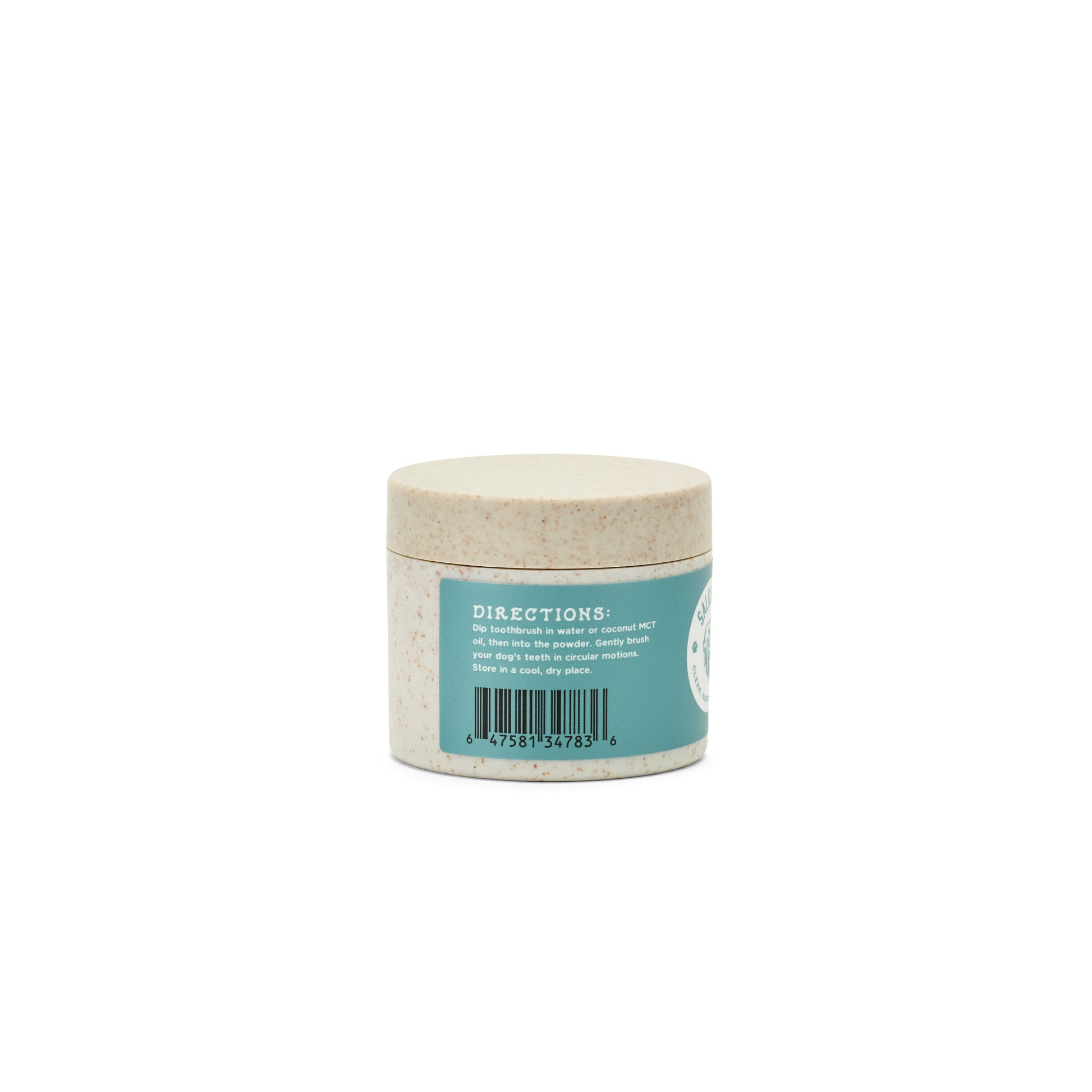 SalkaPet Enzymatic Dog Tooth Scrub natural dental powder jar (image 3)