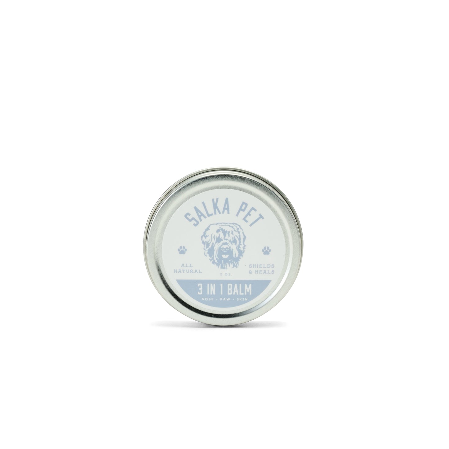 SalkaPet 3-in-1 Balm tin for dog nose, paws, and dry skin spots