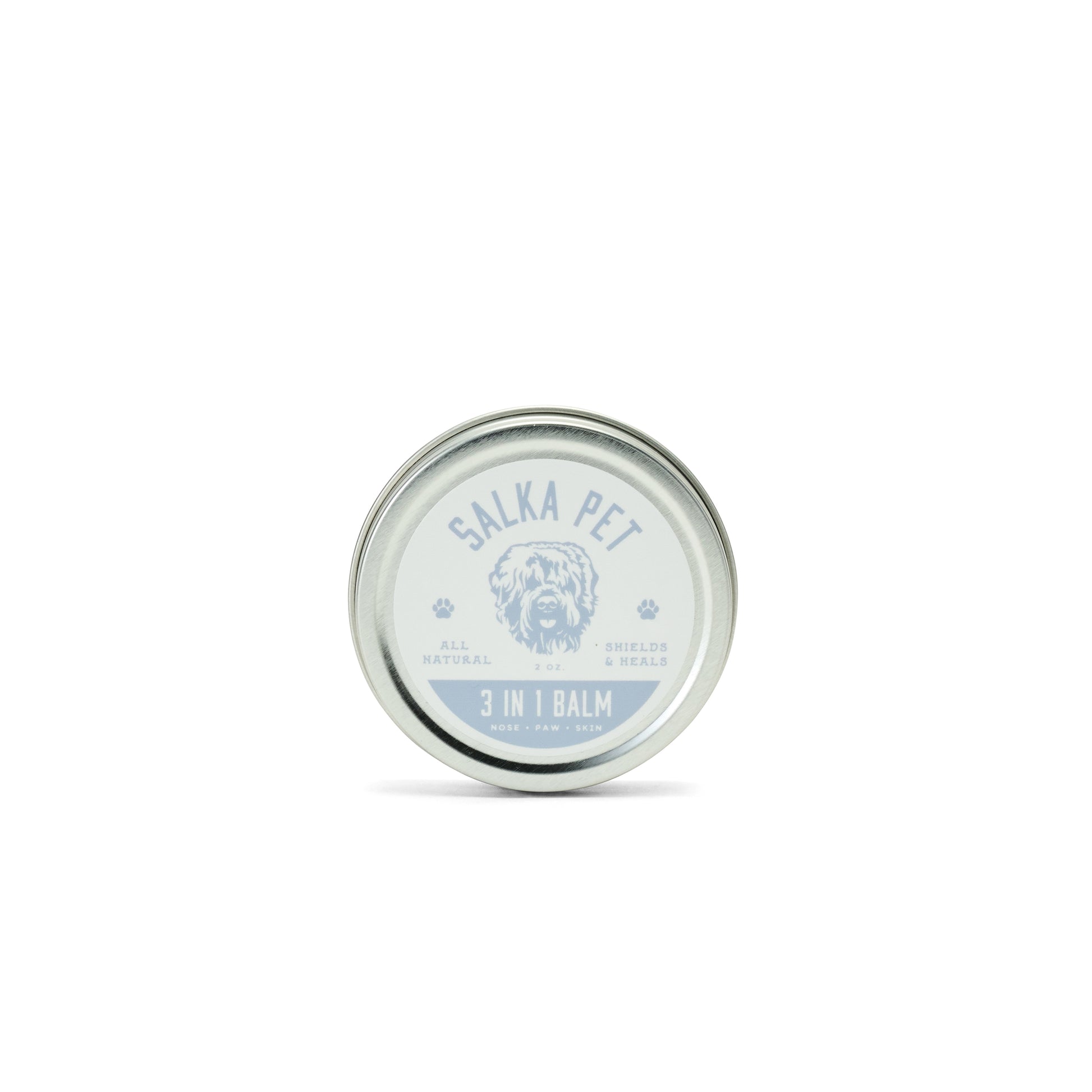 SalkaPet 3-in-1 Balm tin for dog nose, paws, and dry skin spots
