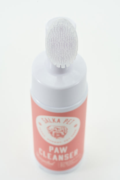 SalkaPet Rinse-Free Dog Paw Cleanser, label detail