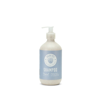 SalkaPet Hypoallergenic Dog Shampoo bottle for sensitive skin